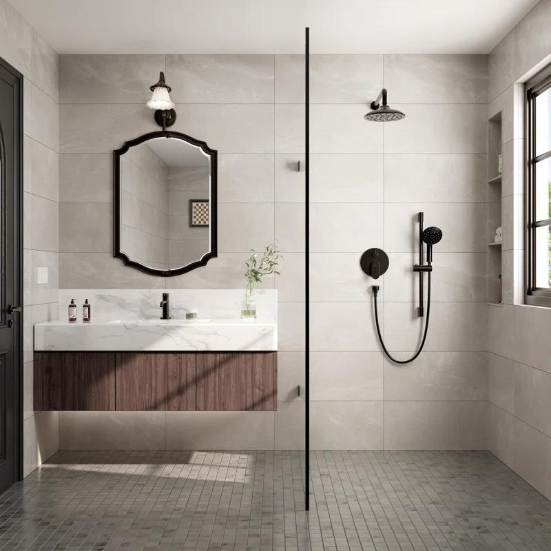 mondawe Calliope Wall Mounted 2-Function Retro Pressure-Balanced Shower System with 3 Setting Handheld MD-A3815-ORB