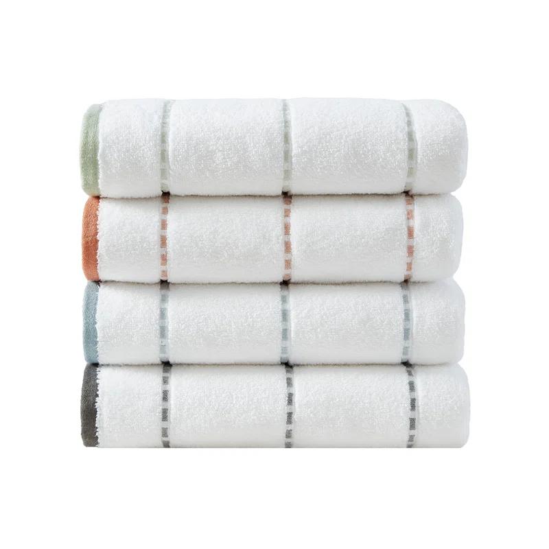Tommy Bahama Ridley Solid Cotton Blue 3 Piece Towel Set
