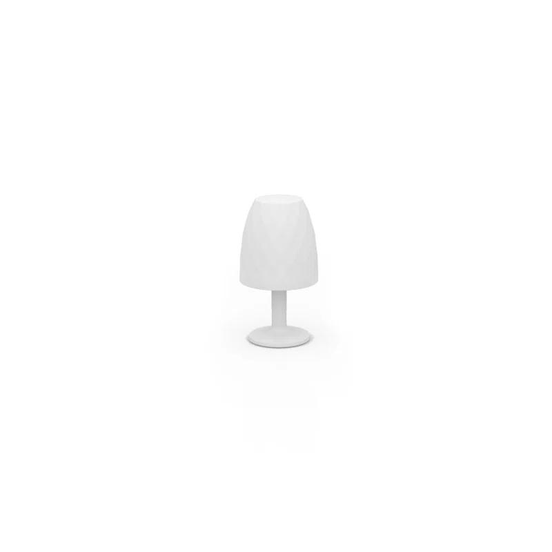 Vases Matte Ice White Plug-In LED Outdoor Floor Lamp