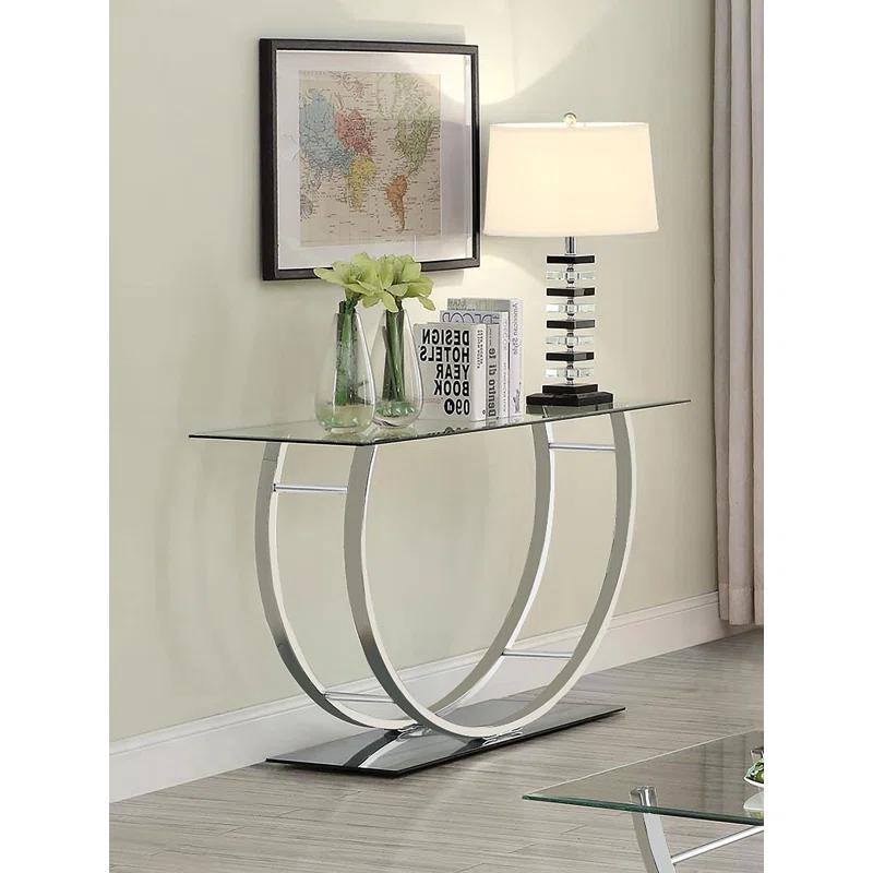 Alma Danville 48'' Glass Top Console Table