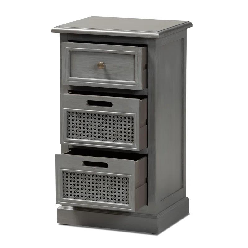 Red Barrel Studio® Rankine 15.7'' W Solid Wood Nightstand