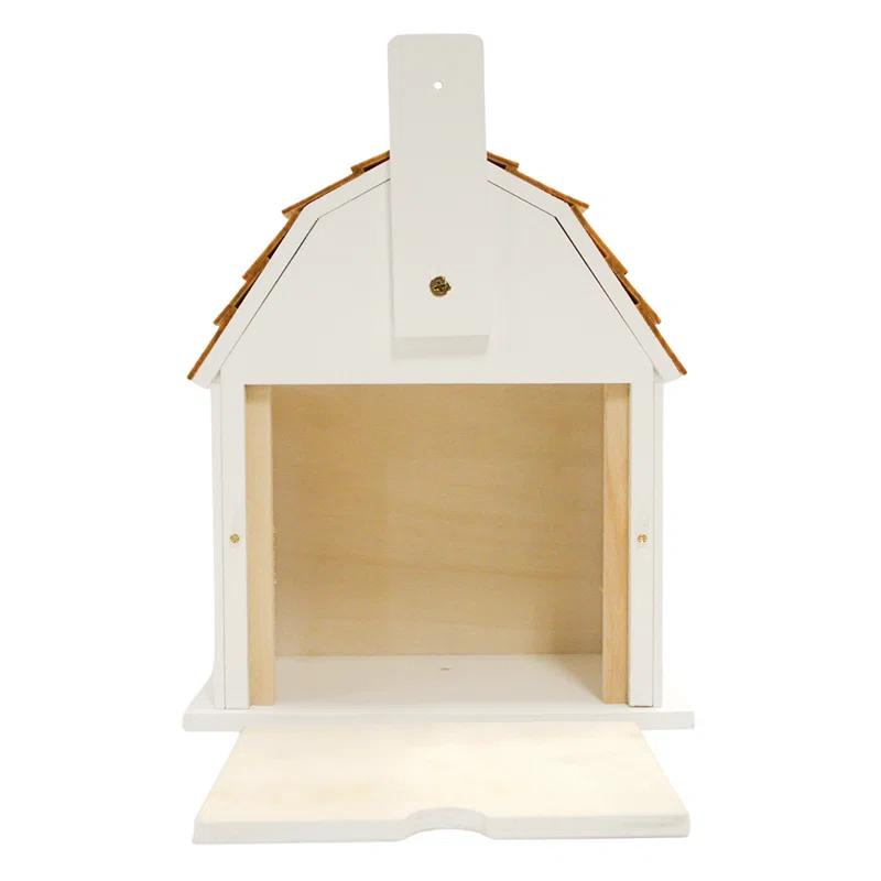 Home Bazaar Holiday Offerings Holly Cottage 9.75 H x 8.25 W x 6.25 D Birdhouse