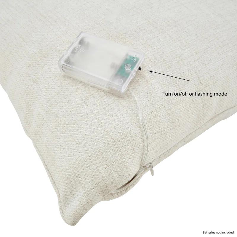 Saro O Tannenbaum Collection Sequined Pillow Cover