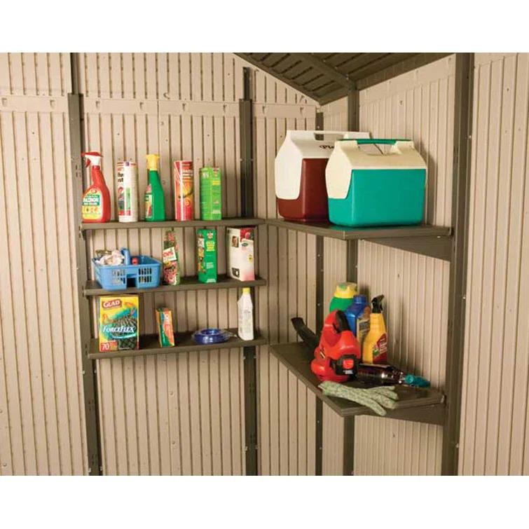 Lifetime 15 Ft. x 8 Ft. High-Density Polyethylene (Plastic) Steel Reinforced Outdoor Storage Shed
