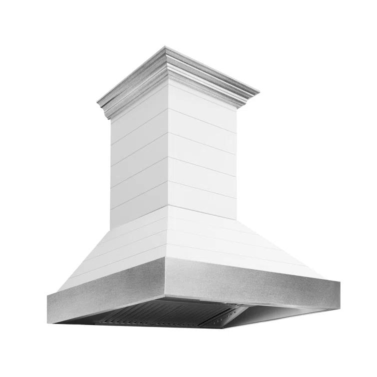 ZLINE ZLINE 36 in. Designer Series Satin Stainless Steel Convertible Vent Wall Mount Range Hood 8KBS-36