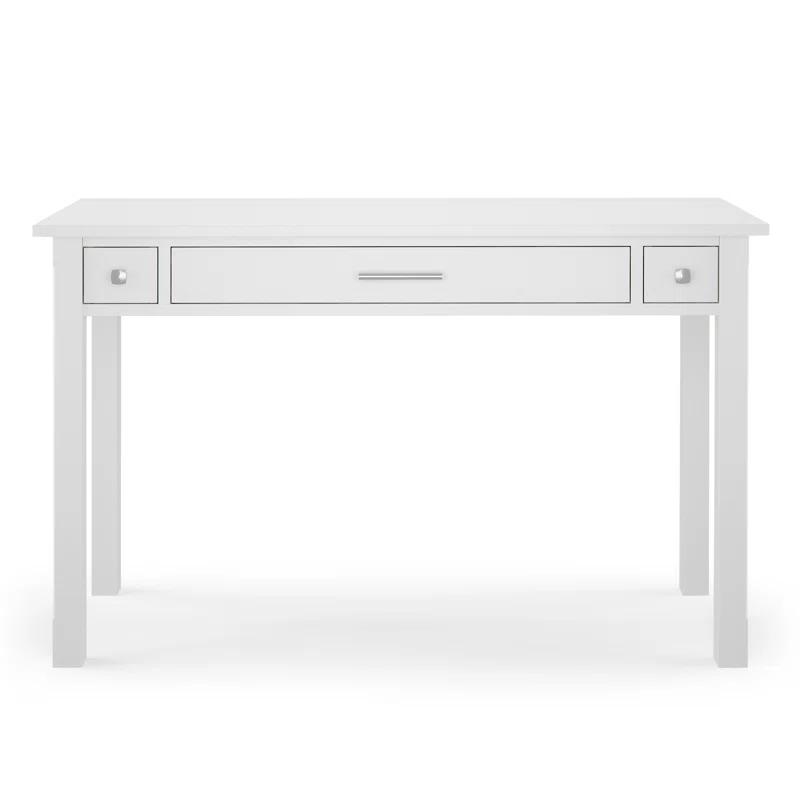 Simpli Home Avalon Solid Wood Desk with Keyboard Tray and Storage & Reviews | Wayfair