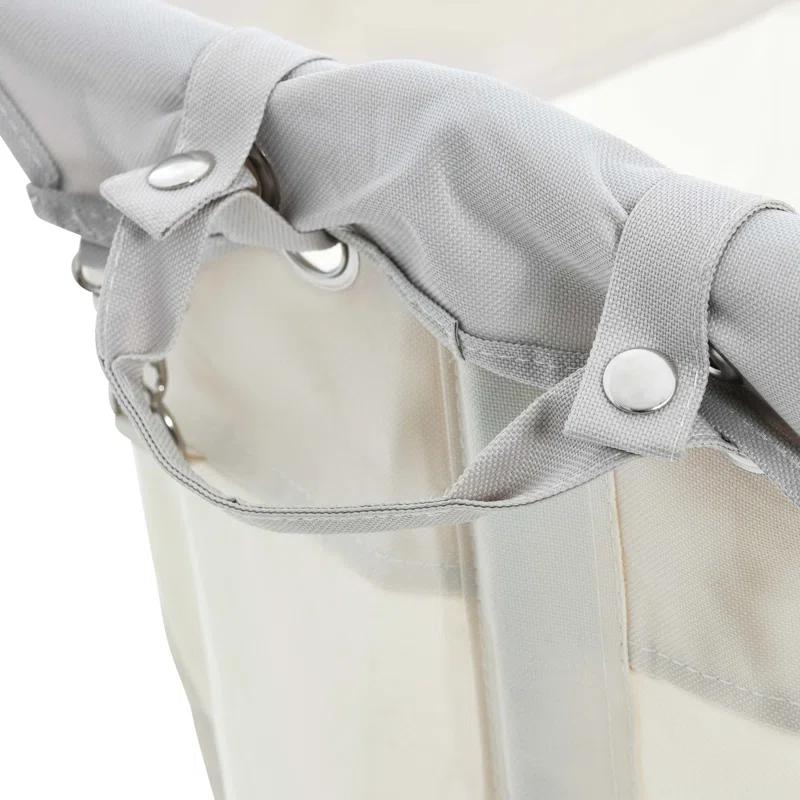 Household Essentials Rolling Laundry Hamper with Handles