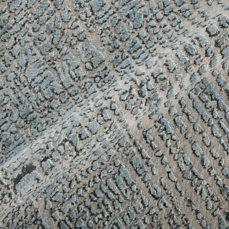 AMER Rugs Majestic Hand-Knotted Wool/Silk Blue Area Rug