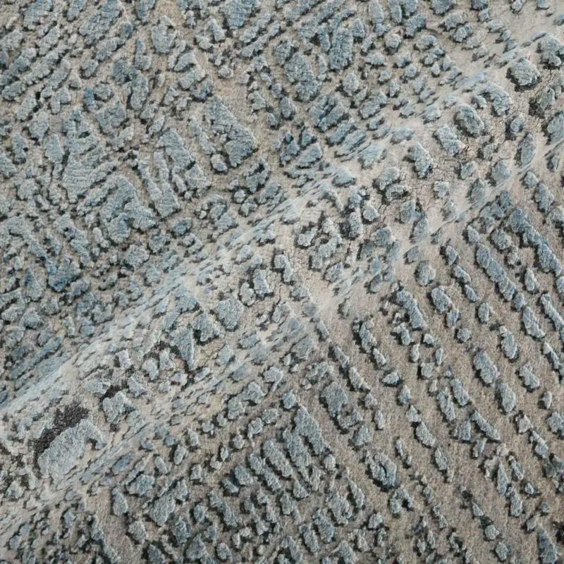 AMER Rugs Majestic Hand-Knotted Wool/Silk Blue Area Rug