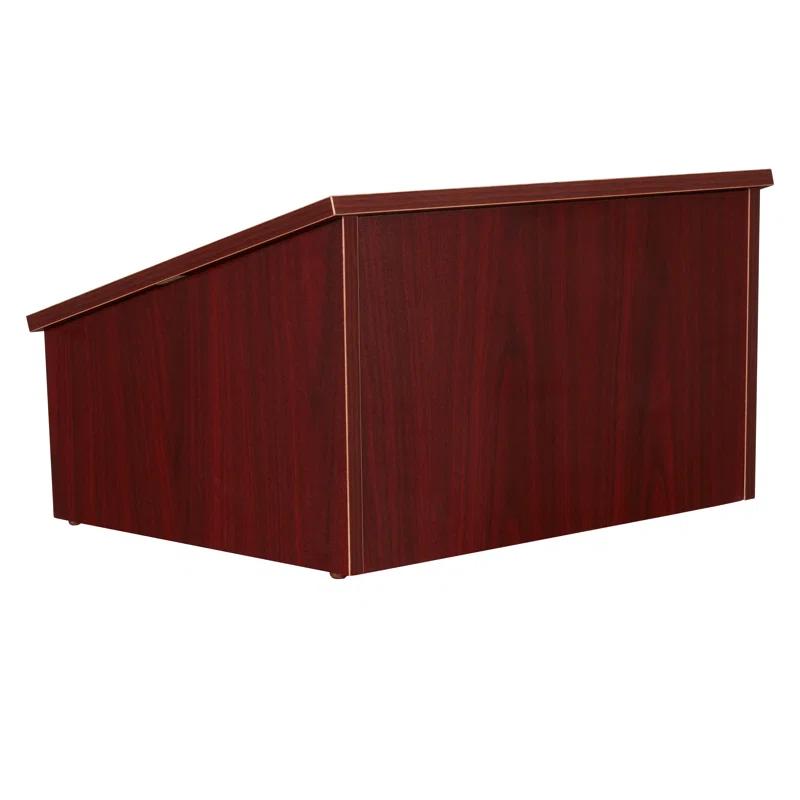 13.75'' Wood Tabletop Lectern with Storage