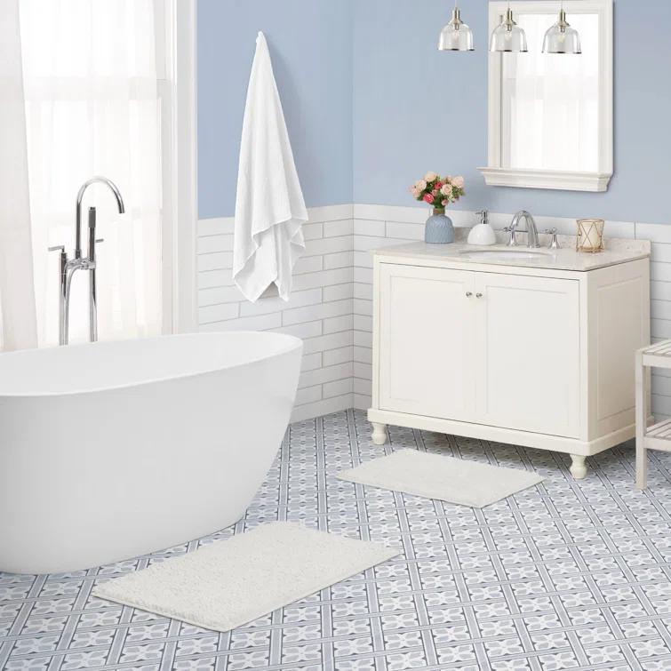 Laura Ashley Laura Ashley Butter Chenille 2 Pieces Bath Rugs