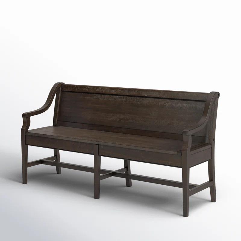 Tama Wood Bench w/ Back