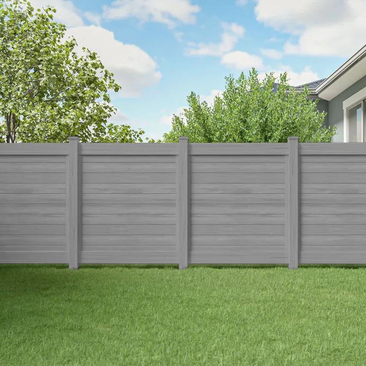 Barrette Outdoor Living Horizontal Fence Driftwood Vinyl Privacy Panel Kit