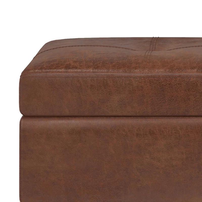 Oregon Faux Leather Ottoman