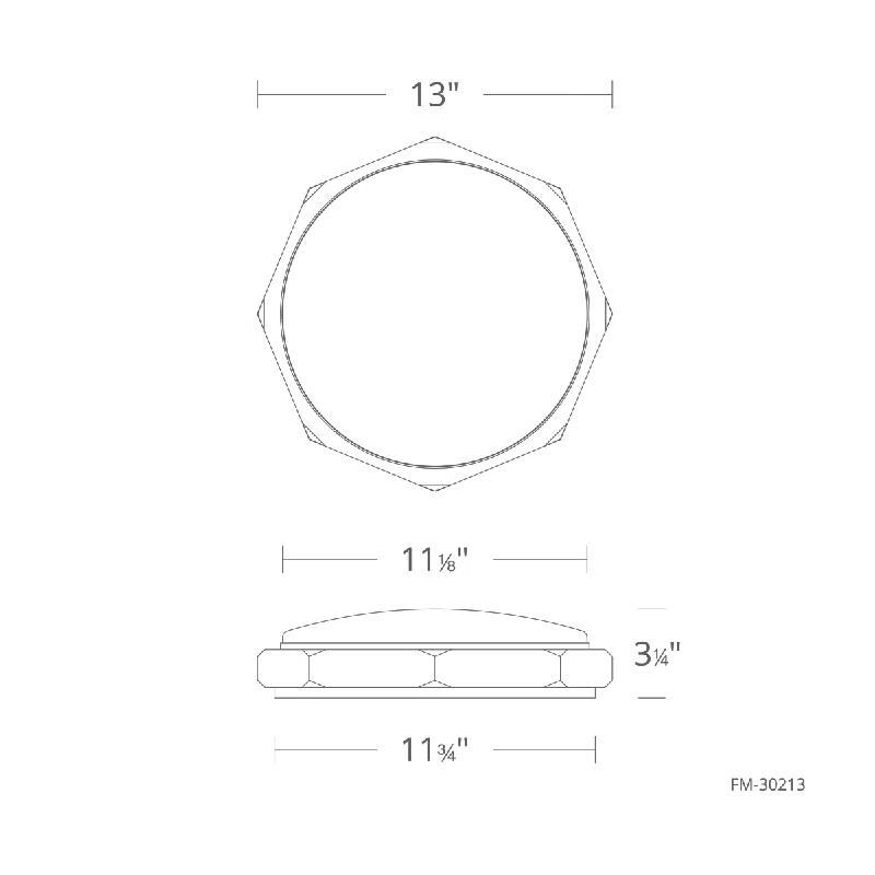 Modern Forms Grommet Glass LED Flush Mount