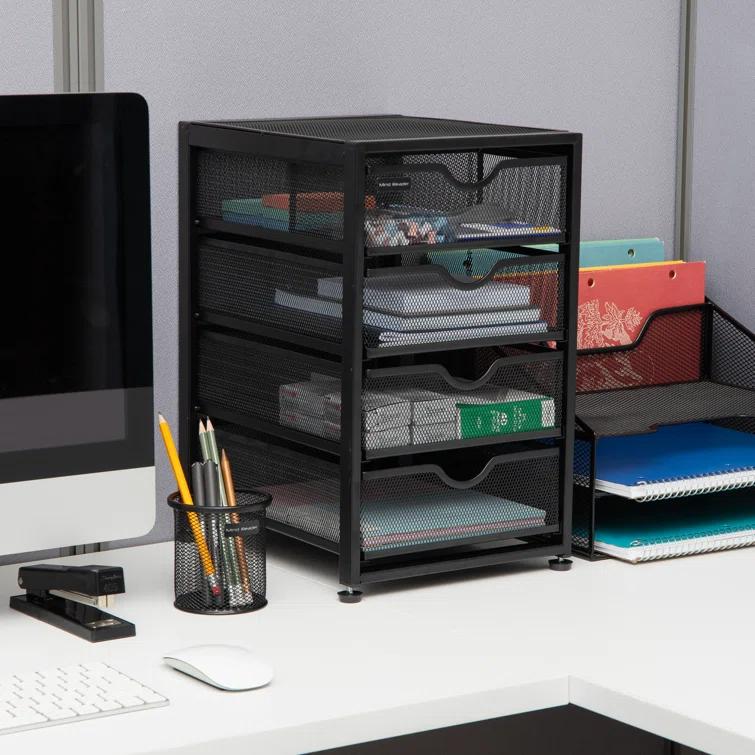 Mind Reader Mind Reader File Storage Drawers, Desktop Organizer, File Storage, 10.25"L x 12.375"W x 16"H