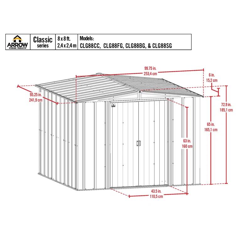 Arrow Arrow Metal Storage Shed