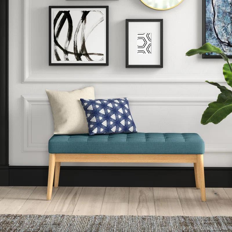 George Oliver Babbs Fabric Upholstered Bench