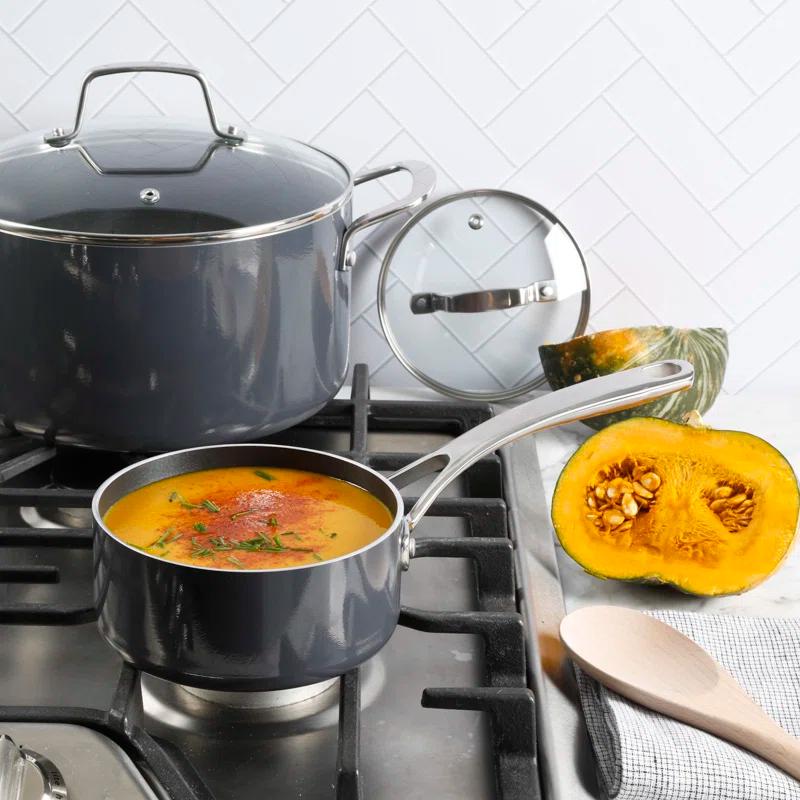 Martha Stewart 10 Piece Aluminum Nonstick Cookware Set