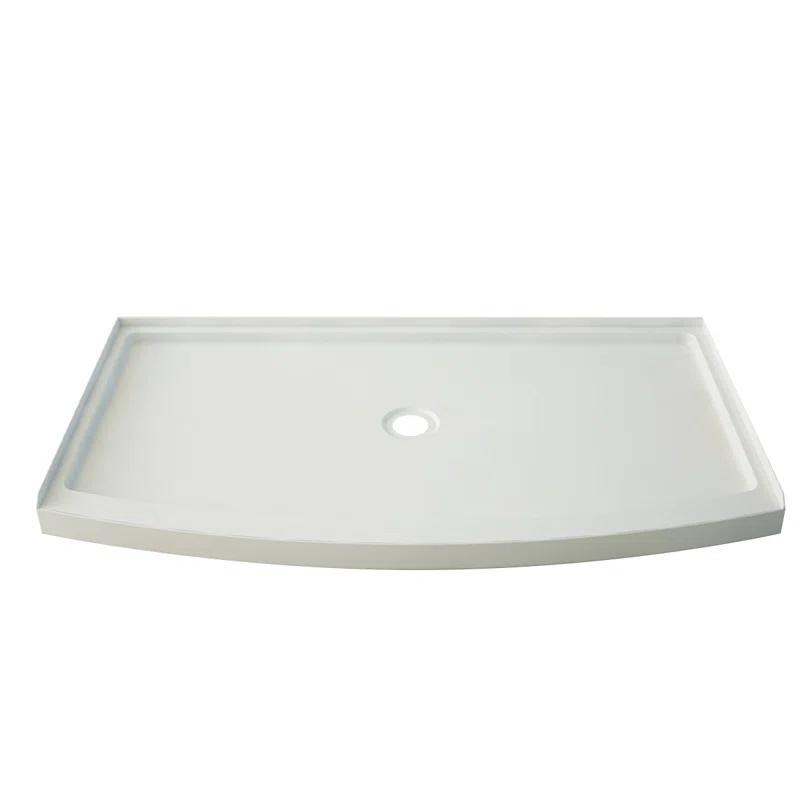 A&E Bath and Shower 60'' W 77.5'' H Framed Shower Enclosure Halim-60-BLK