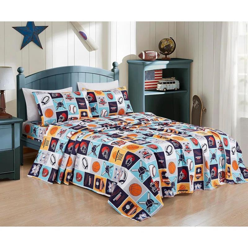 Chezmoi Collection Microfiber Sports Sheet Set