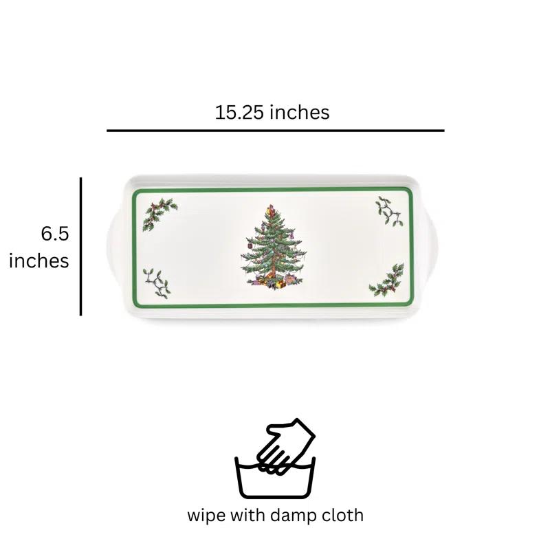 Pimpernel Christmas Tree Melamine Sandwich Tray