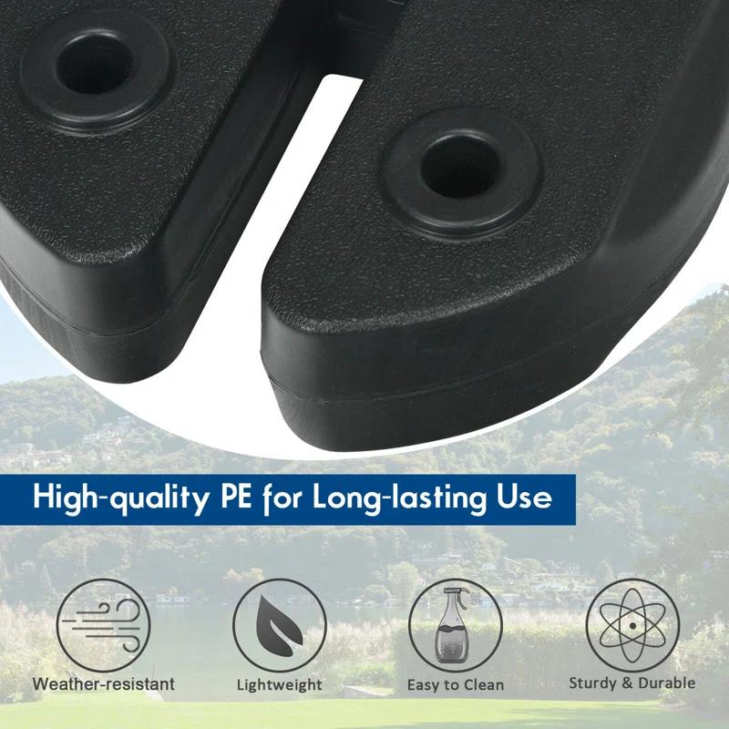 Gymax Gymax Black Plastic Weight (Set of 4)