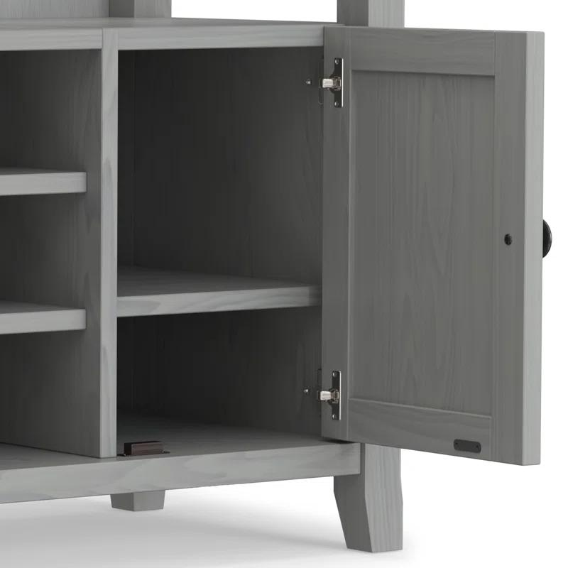 Simpli Home Amherst SOLID WOOD TV Media Stand  For TVs up to 60 inches
