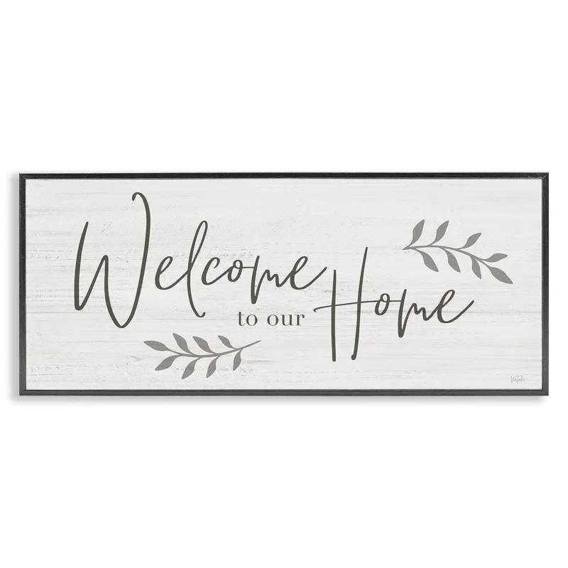 Stupell Industries " Welcome To Our Home Country Sign " by Natalie Carpentieri