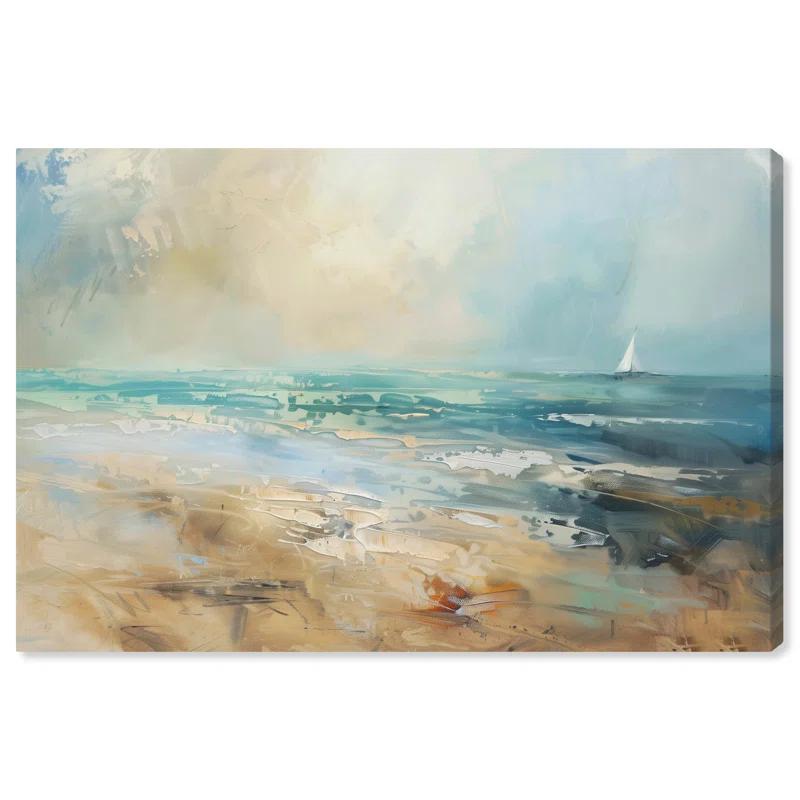 Art Remedy Beyond The Shore Beach Coastal Inspired Wall Art by Art Remedy