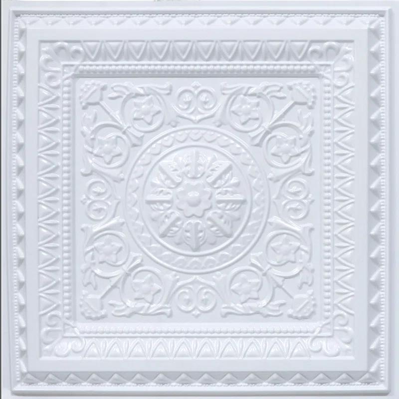 uDecor Economy La Scala Drop-In PVC Ceiling Tile (Set of 10)