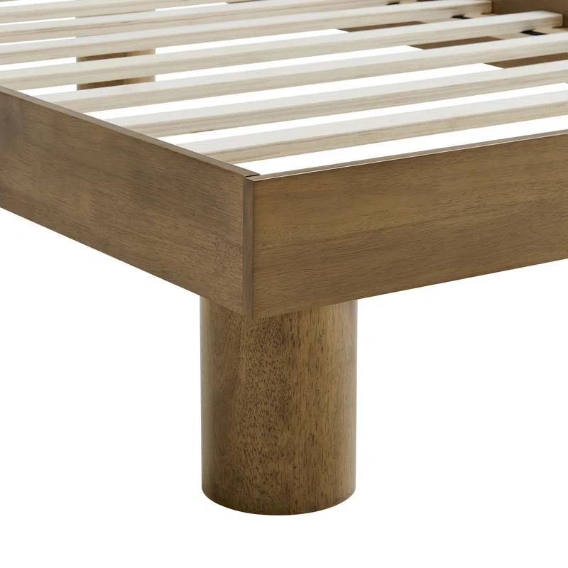 Modway Runa Wood Platform Bed In French Oak