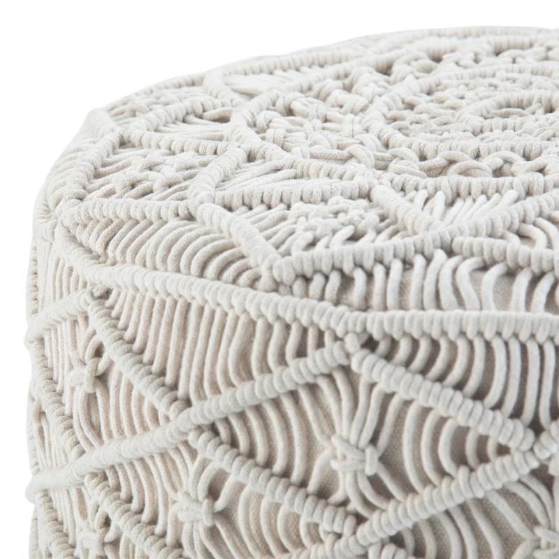 Simpli Home Coates Upholstered Pouf
