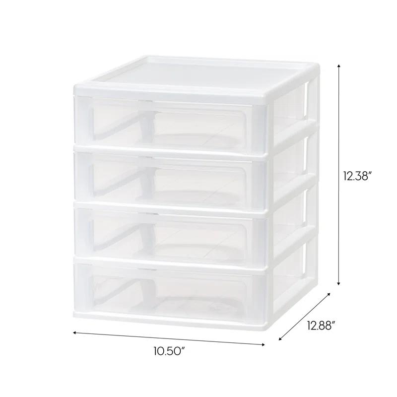 IRIS USA, Inc. 4 Drawer Plastic Desktop Organizer