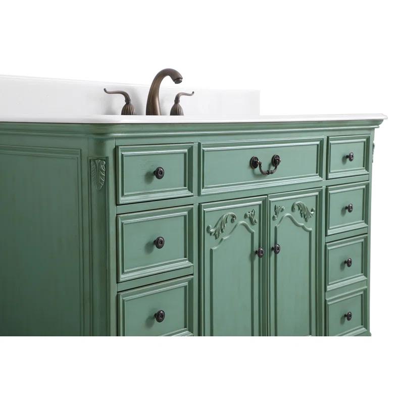 One Allium Way® Angelique 48'' Single Bathroom Vanity with Top