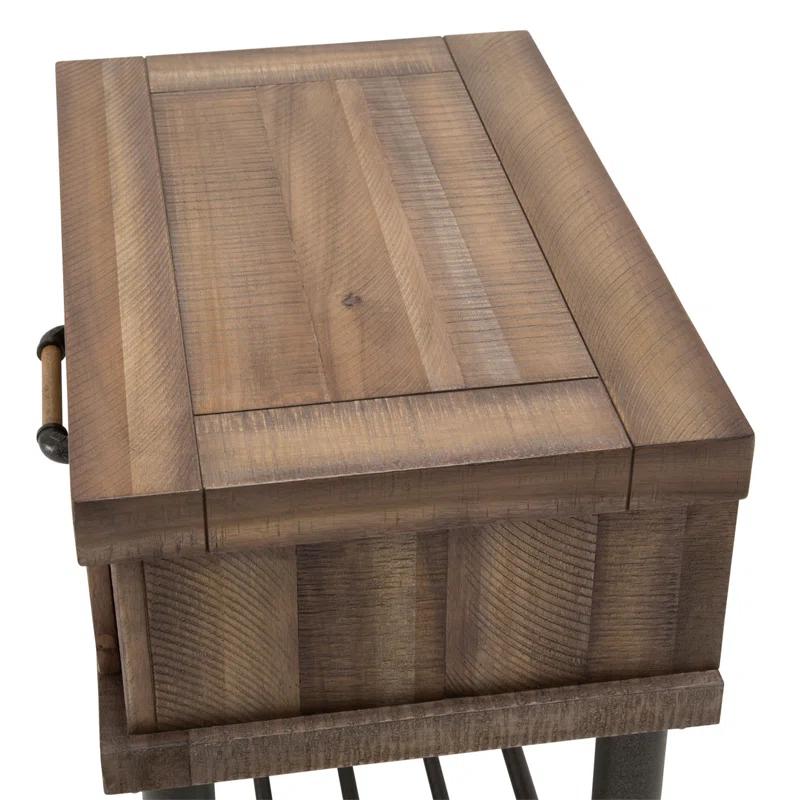 Michael Amini / Kathy Ireland Home Designs Crossings End Table with Storage