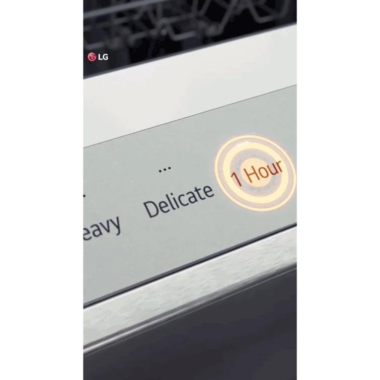 LG LG Smart Top Control Dishwasher with 1-Hour Wash & Dry, QuadWash® Pro, TrueSteam ®and Dynamic Heat Dry LDTH7972S