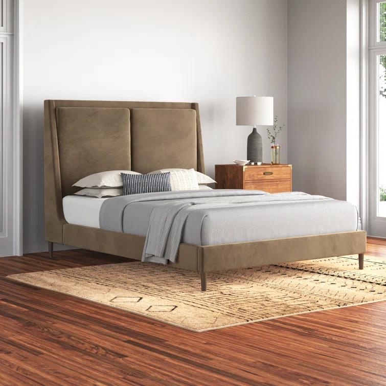 Rexford Platform Bed - Cream / Queen