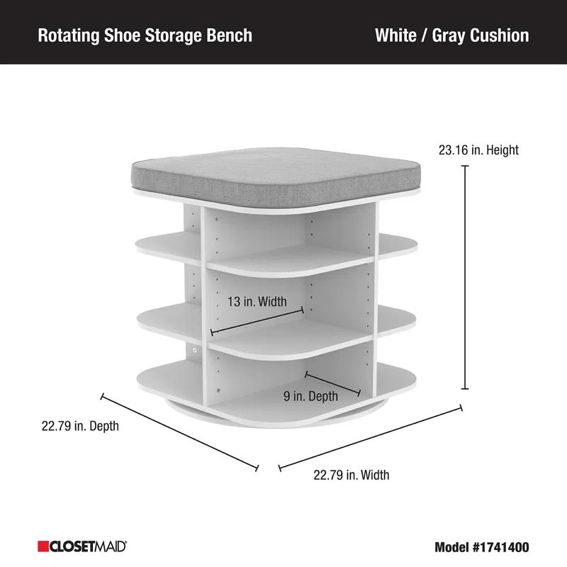 ClosetMaid 12 Pair Shoe Storage Bench