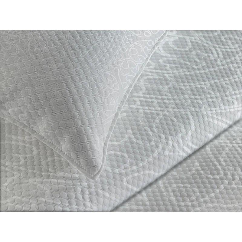 Ambesonne Ambesonne Grey and White Bedspread Set  Oriental Design  Grey