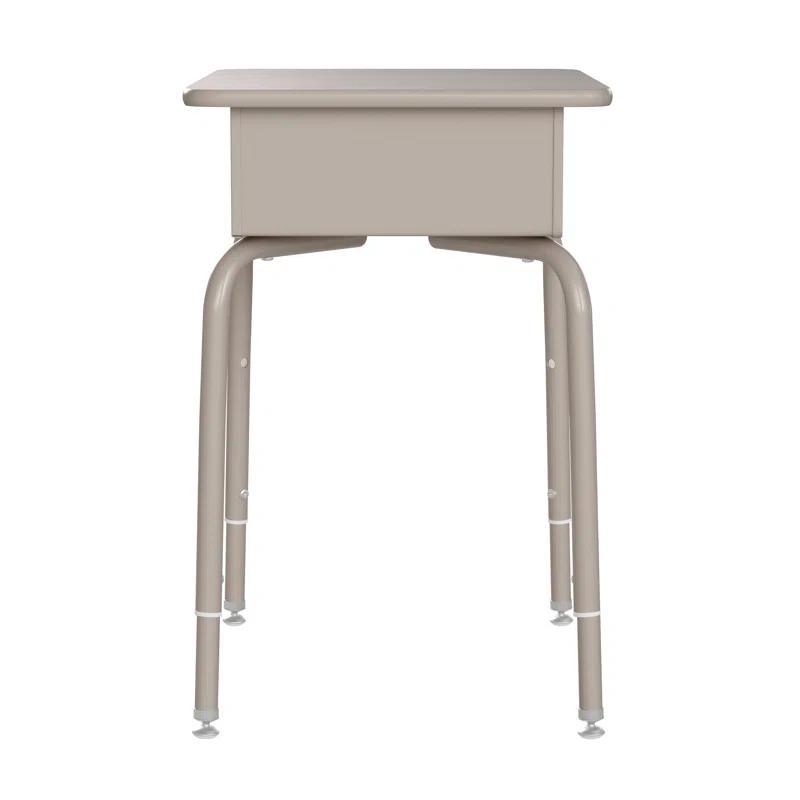 Flash Furniture Goddard Height-Adjustable Open Front Student Desk with Metal Book Box