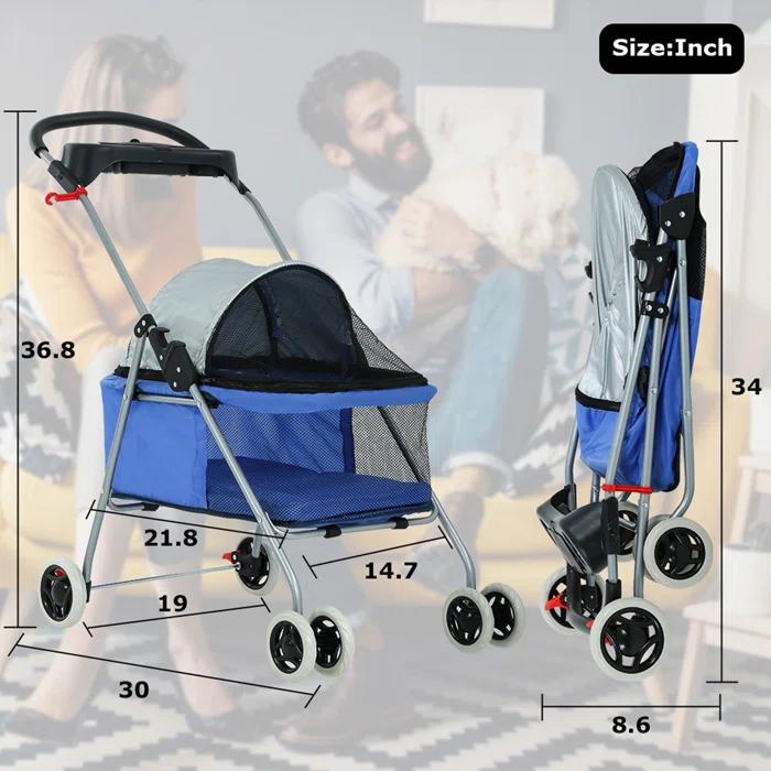 BestPet Foldable Pet Jogger Stroller