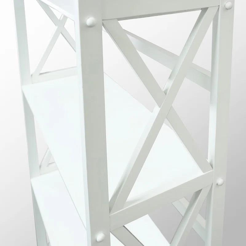 Ebern Designs Solid Wood Etagere Bookcase