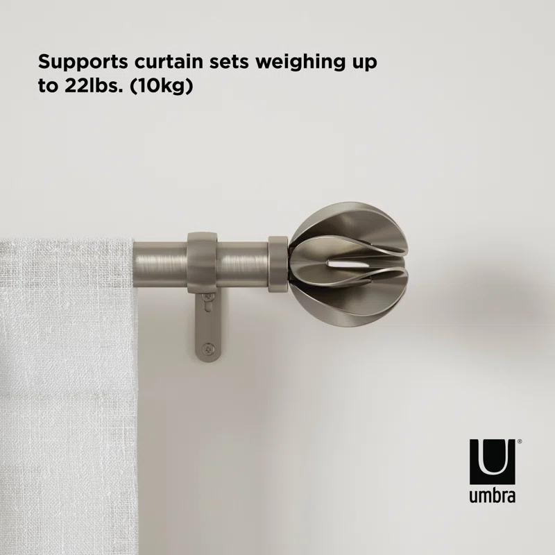 Umbra Blossom Adjustable Single Curtain Rod
