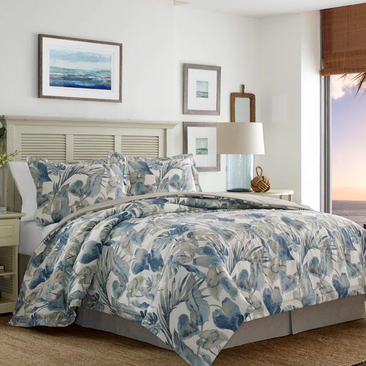 Tommy Bahama Home Tommy Bahama Raw Coast Blue Cotton Comforter Set & Reviews | Wayfair
