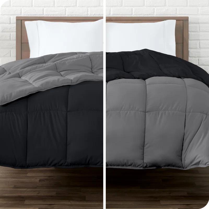 Bare Home Premium Ultra Soft Modern & Contemporary Box Stitch Comforter