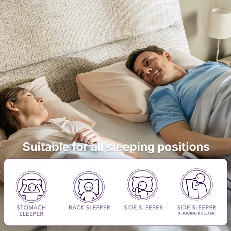 Nap Queen Charlotte, Bamboo Charcoal Infused Medium Firm Memory Foam Mattress & Reviews | Wayfair