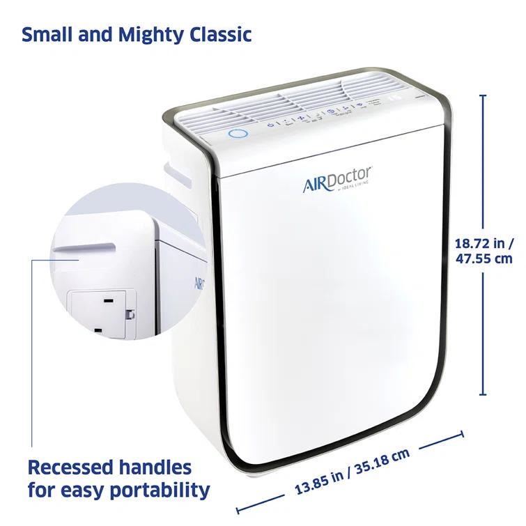 Air Doctor AIRDOCTOR 2000i Smart Purifier Small & Medium rooms 3-Stage Filtration Pre-Filter UltraHEPA Carbon