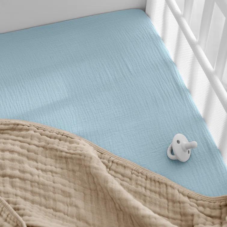 Comfy Cubs Fiited Sheets Cotton Blend Fitted Bassinet Sheet