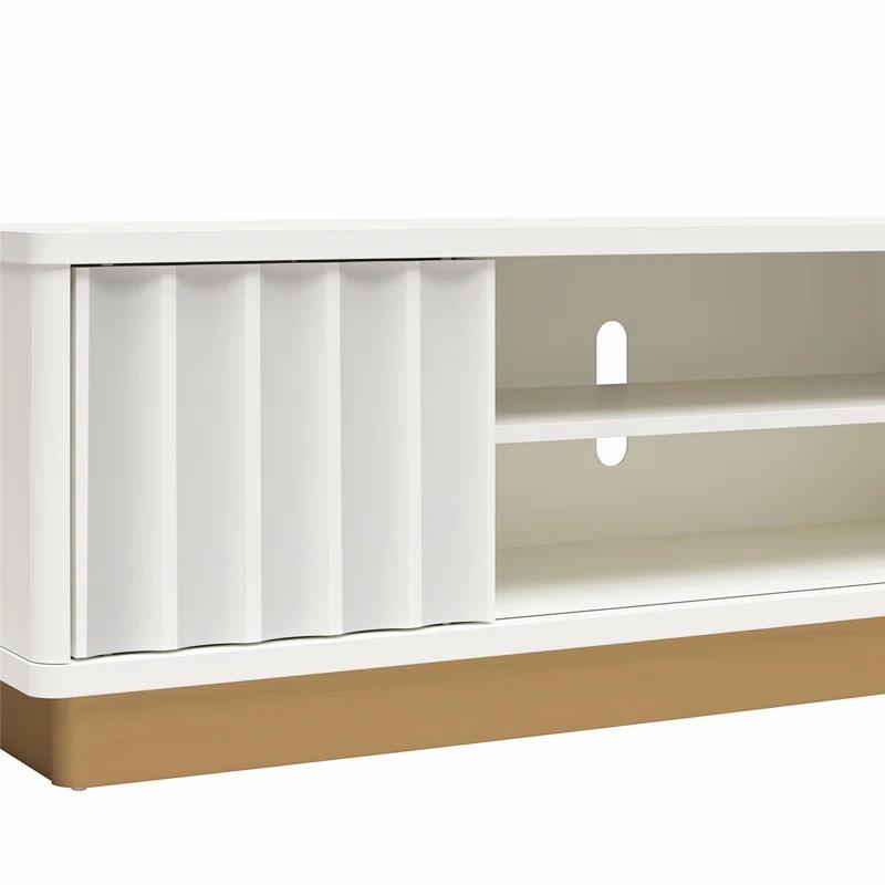Rene Modern Scalloped TV Stand for TVs up to 65"